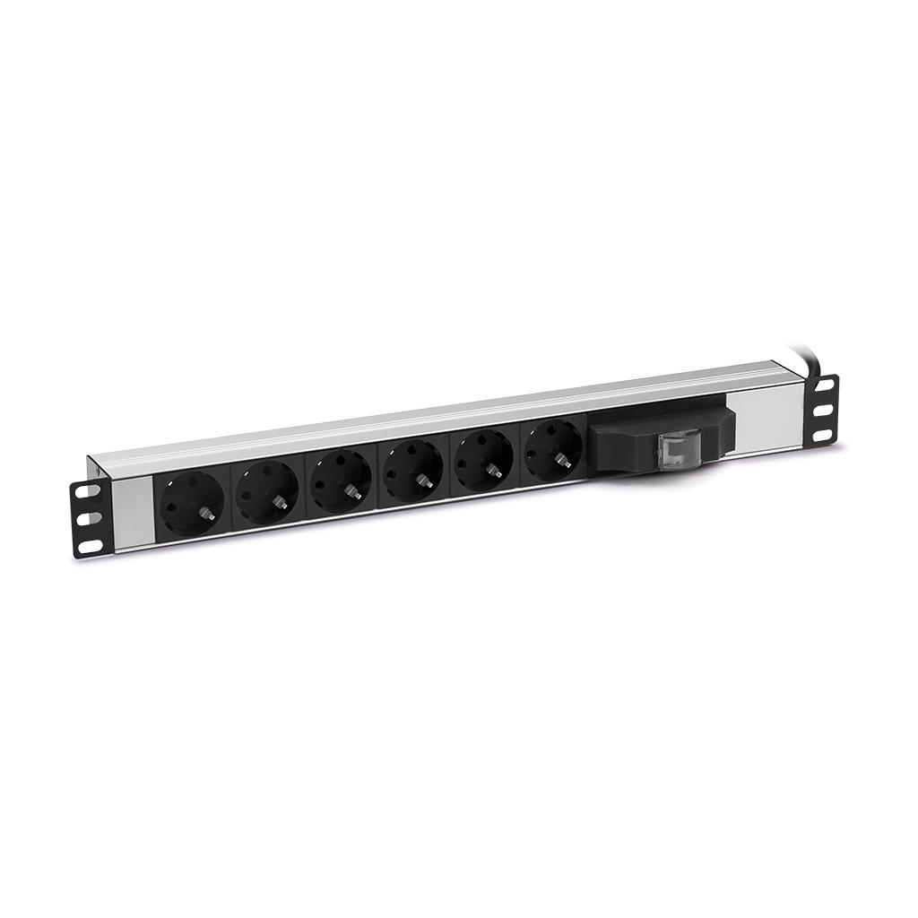 4AF2151C-ABC0-981C-EE934AF3C75A8B8F_b Formrack Sigortalı 6 Lı 19 Alüminyum Priz - Görsel 1