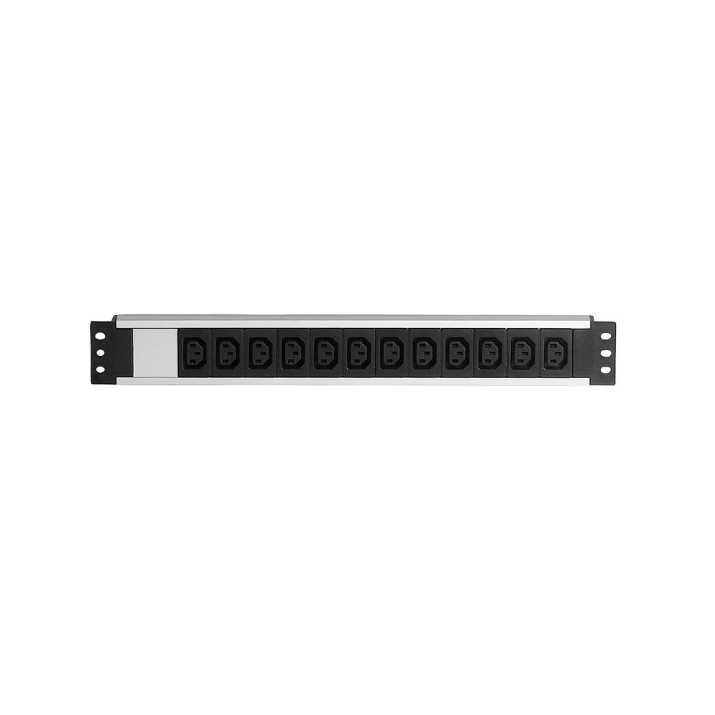 4C908826-B551-D808-C5D57BEDA7D1715F_b Formrack Sigortasız C13 12 Li 19 Alüminyum Priz - Görsel 1