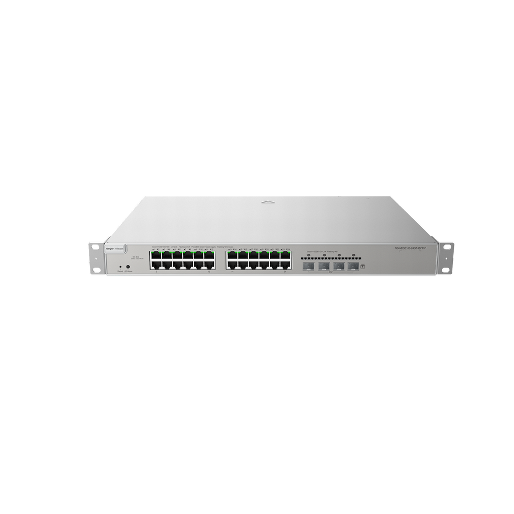 A5CE01E9-D828-3A4C-3B4199B3B71CA985_b Reyee RG-NBS5100-24GT4SFP-P 24 Portlu, 10/100/1000 Gigabit, L2+ Yönetilebilir Switch, 4 x SFP, 24 Port PoE+ (370W) - Görsel 1