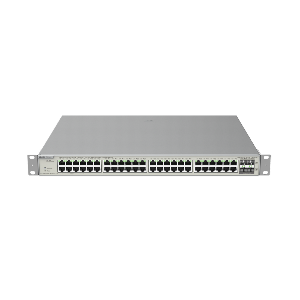 A5D71E99-D658-AE75-CD51735A2BB88801_b Reyee RG-NBS5200-48GT4XS-UP 48 Portlu, 10/100/1000 Gigabit, Yönetilebilir Switch, 4*10G SFP, 48 Port PoE (740W) - Görsel 1