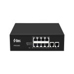 ttec 10120PG 8 Portlu, 10/100 Fast Ethernet, Tak Çalıştır Switch, 2 Gigabit Uplink, 8 Port PoE+ (120W) (TSS)