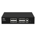 ttec 19300PG-1SFP 16 Portlu, 10/100 Fast Ethernet, Tak Çalıştır Switch, 2 Gigabit Uplink, 1 SFP, 16 Port PoE+ (300W) (TSS)