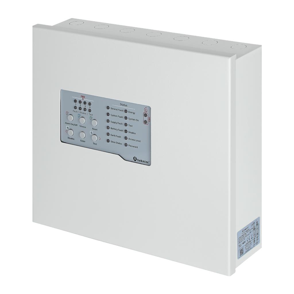 FC02CF19-A58D-E91E-D1AB90AA4B89004D_b Teknim TFP-4404 4 Bölgeli Konvansiyonel Yangın Alarm Paneli Metal Kasa - Görsel 1