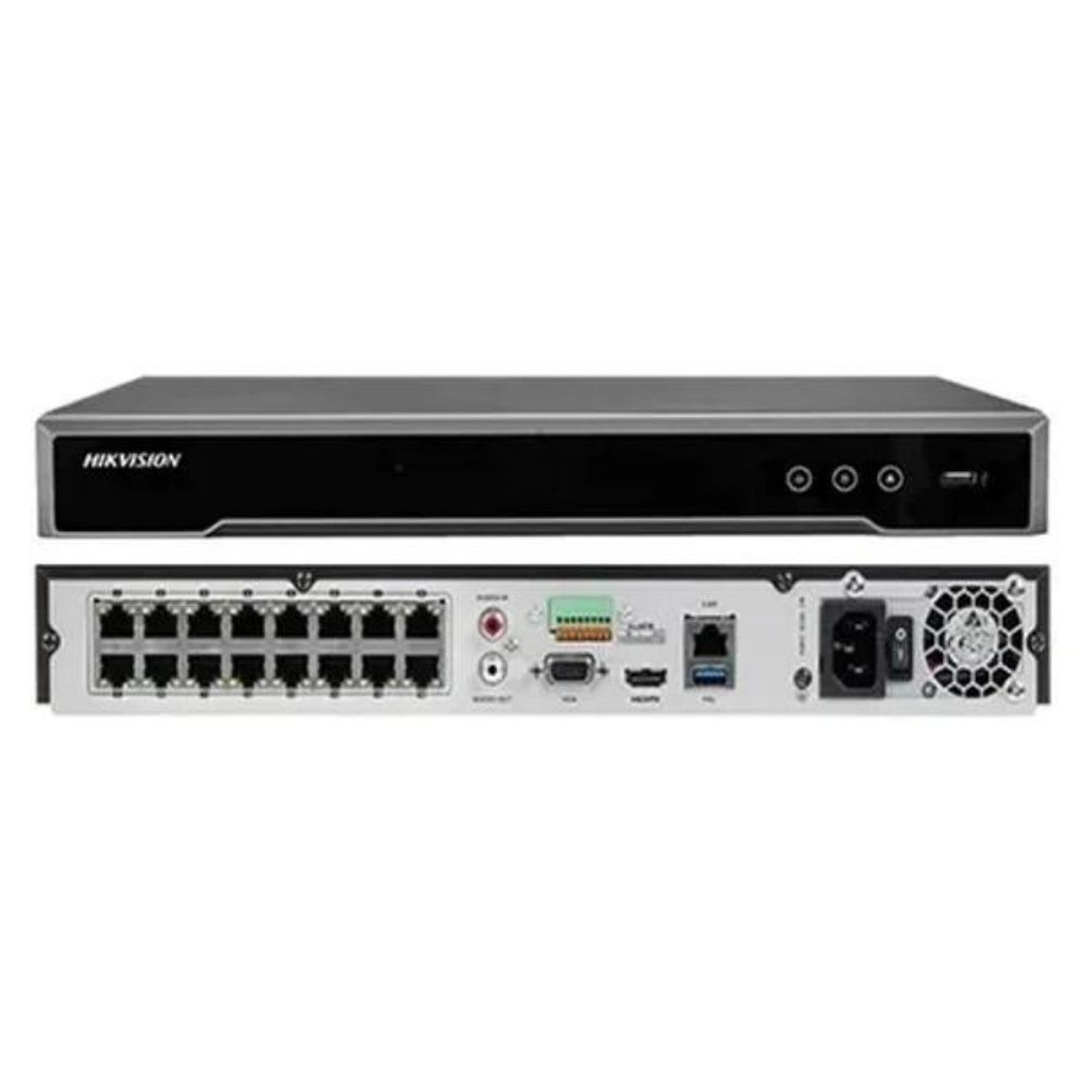 Hikvision-DS-7616NI-Q2 Hikvision DS-7616NI-Q2/16P 16 Kanal 16 Port PoE NVR Kayıt Cihazı - Görsel 1